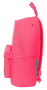 Safta Sac à dos pour ordinateur portable 14,1 pouces modèle Rosa Fluor, dimensions 31 x 41 x 16 cm