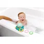 Infantino Pieuvre lumineuse de bain avec 5 anneaux colorés - Jouet éducatif pour développer la motricité et dextérité de bébé - Jouet de bain texturé
