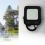 GSC Evolution Projecteur LED Santadi 10W 6500K Noir IP65