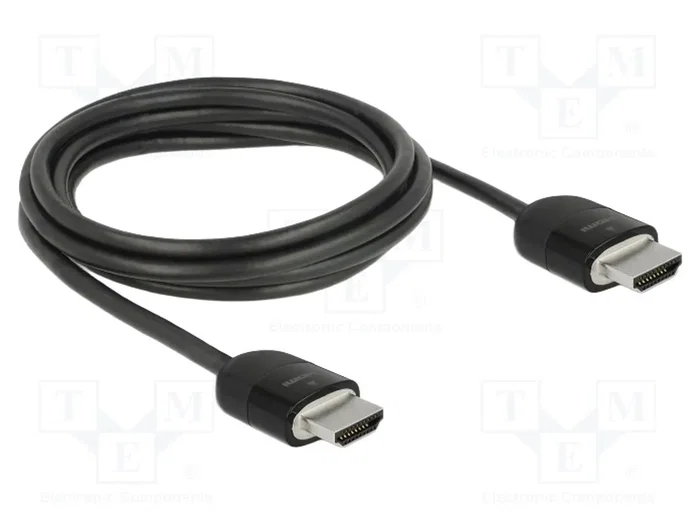 DELOCK Câble HDMI 2.0 de 2m, Noir DELOCK Câble HDMI 2.0 de 2m, Noir