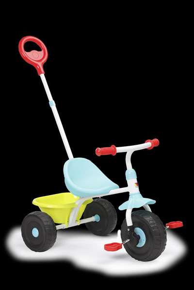Molto Triciclo Urban Trike 3-en-1, tricycle évolutif pour enfants de 10 à 18 mois, couleur bleue, avec assemblage Molto Triciclo Urban Trike 3-en-1, tricycle évolutif pour enfants de 10 à 18 mois, couleur bleue, avec assemblage