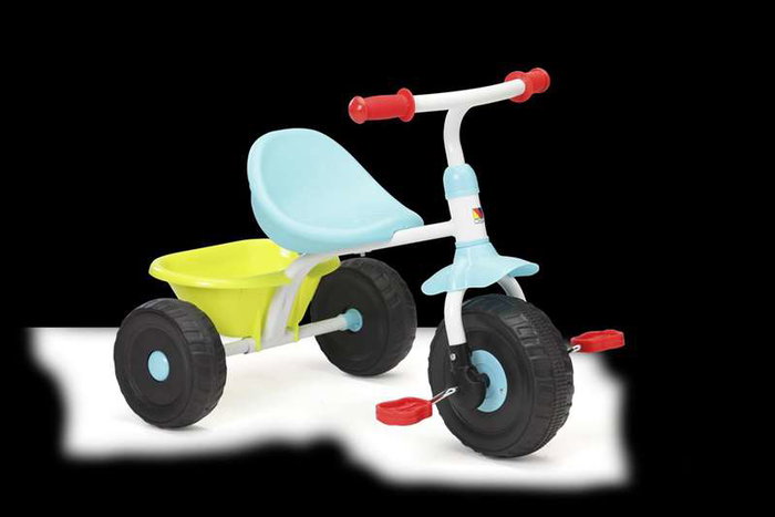Molto Triciclo Urban Trike 3-en-1, tricycle évolutif pour enfants de 10 à 18 mois, couleur bleue, avec assemblage Molto Triciclo Urban Trike 3-en-1, tricycle évolutif pour enfants de 10 à 18 mois, couleur bleue, avec assemblage