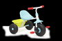Molto Triciclo Urban Trike 3-en-1, tricycle évolutif pour enfants de 10 à 18 mois, couleur bleue, avec assemblage