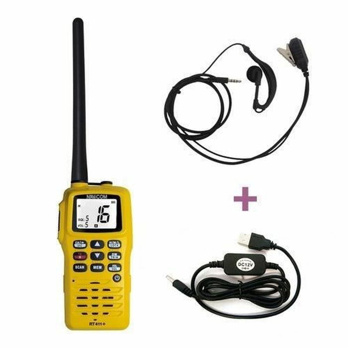 Navicom RT411 Pack VHF portable avec chargeur 220V et câble USB
