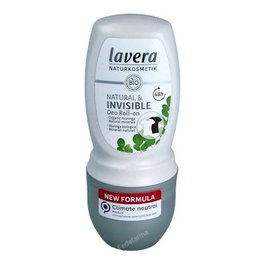 LAVERA Déodorant Roll-On 48H Invisible & Natural 50ml Protection Longue Durée Peau Sensible Vegan