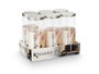 Kinvara Pot en PET transparent avec couvercle en aluminium 1,8 L 10 x 25 x 10 cm (Set de 24)