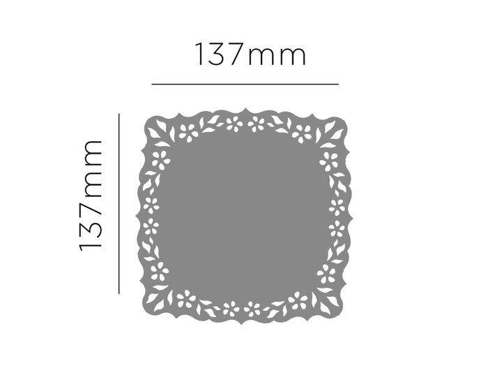 Innspiro Border Punch de dentelle fleur