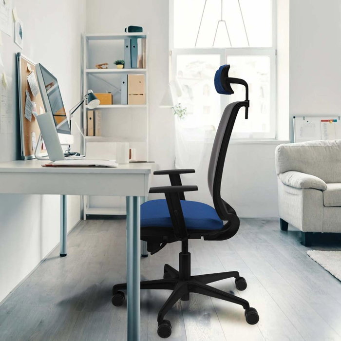 Piqueras Y Crespo Alares Chaise de Bureau Synchrone Gris et Noir