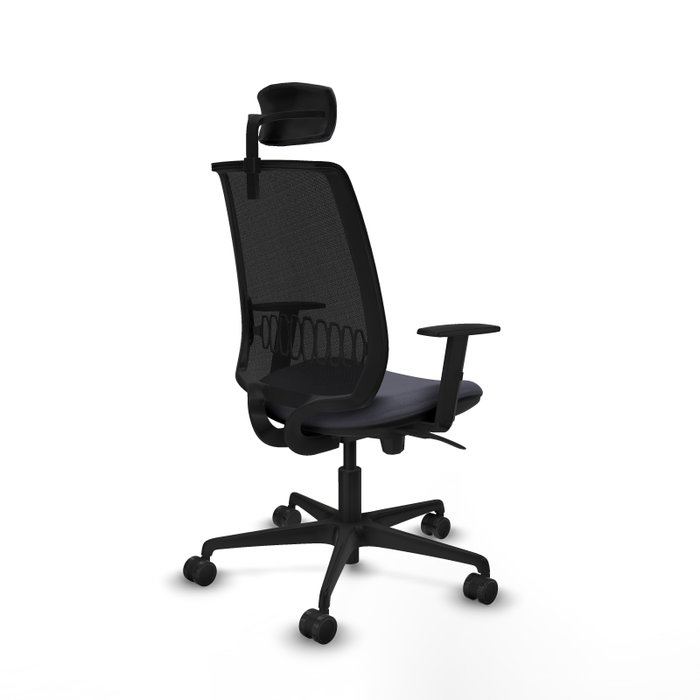 Piqueras Y Crespo Alares Chaise de Bureau Synchrone Gris et Noir