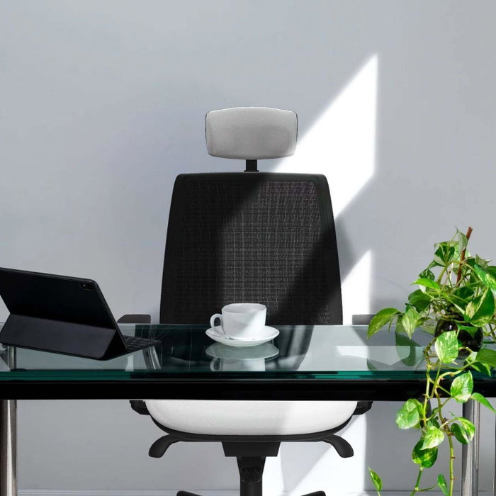 Piqueras Y Crespo Alares Chaise de Bureau Synchrone Gris et Noir