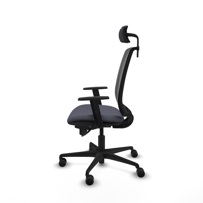 Piqueras Y Crespo Alares Chaise de Bureau Synchrone Gris et Noir
