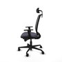 Piqueras Y Crespo Alares Chaise de Bureau Synchrone Gris et Noir
