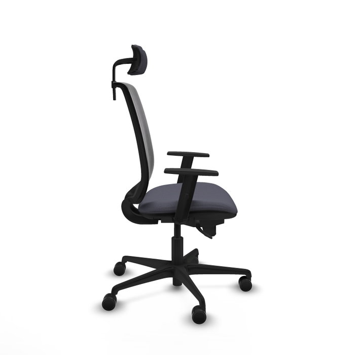 Piqueras Y Crespo Alares Chaise de Bureau Synchrone Gris et Noir