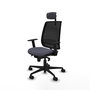 Piqueras Y Crespo Alares Chaise de Bureau Synchrone Gris et Noir
