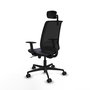 Piqueras Y Crespo Alares Chaise de Bureau Synchrone Gris et Noir