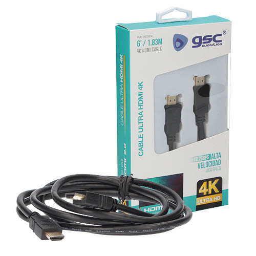 GSC Evolution Câble de connexion HDMI vers HDMI 4K 1,8m GSC Evolution Câble de connexion HDMI vers HDMI 4K 1,8m