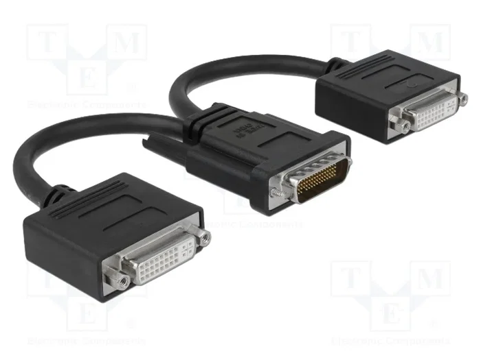 DELOCK Adaptateur DMS-59 vers DVI-I (24+5) x2 DELOCK Adaptateur DMS-59 vers DVI-I (24+5) x2