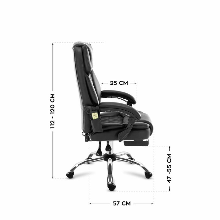 Mark Adler Chaise de Bureau MA-BOSS 6.0 Noir
