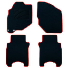 OCC Design Tapis Sur Mesure Honda Jazz (2001-2008) 5 Pièces Rouge