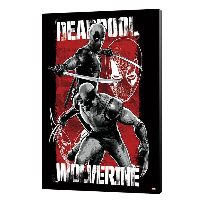 Marvel tableau en bois Deadpool & Wolverine 03 Maximum Effort 35 x 50 cm Marvel tableau en bois Deadpool & Wolverine 03 Maximum Effort 35 x 50 cm