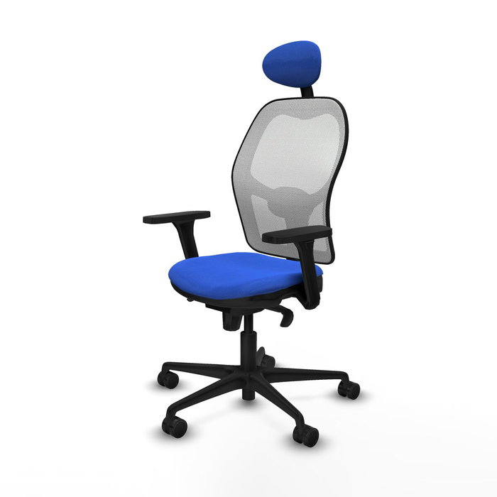 Piqueras y Crespo 3D036N1 Chaise de Bureau avec Appui-tête Bleu