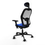 Piqueras y Crespo 3D036N1 Chaise de Bureau avec Appui-tête Bleu