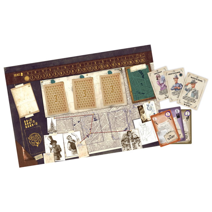 Z-Man Games Juego Mesa Mas Alla Baker Street Jeu de Plateau de Déduction Sherlock Holmes Langue Espagnol Asmodee