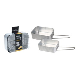 Redcliffs Set de 2 casseroles en aluminium et acier inoxydable 1 L et 1,3 L
