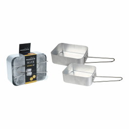 Redcliffs Lot de 2 casseroles en aluminium et acier inoxydable (1 L et 1,3 L)