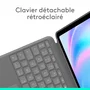 Logitech Combo Touch - Étui clavier avec protection et connectivité sans fil pour iPad Air 13 pouces (M2, M3, M4 - 2024, 2025, 2026) - Gris