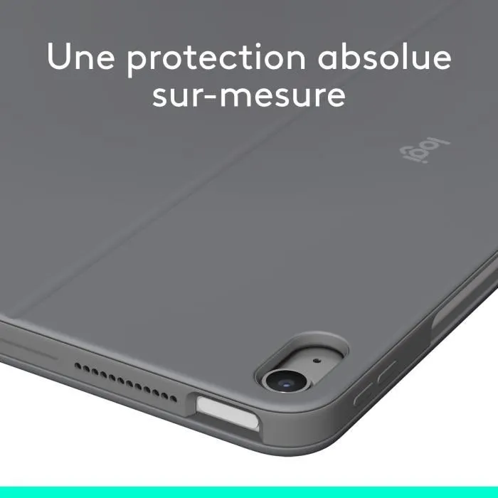Logitech Combo Touch - Étui clavier avec protection et connectivité sans fil pour iPad Air 13 pouces (M2, M3, M4 - 2024, 2025, 2026) - Gris