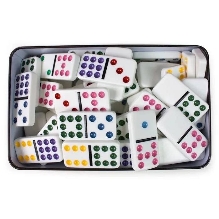 Tactic DOMINO Double 9 - Jeu de dominos classique en famille ou entre amis - À partir de 7 ans