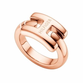 Tommy Hilfiger Bague en Acier Inoxydable Rose Taille 52