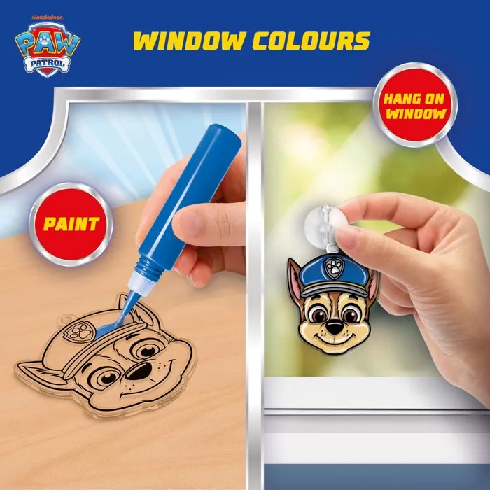 Lisciani Giochi Paw Patrol Fenêtres à Décorer - Coffret créatif