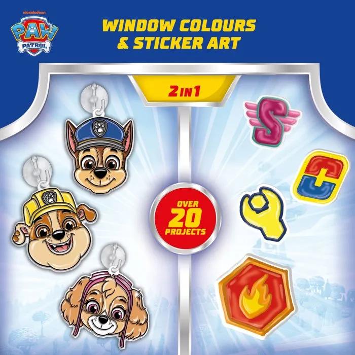Lisciani Giochi Paw Patrol Fenêtres à Décorer - Coffret créatif