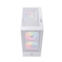Einarex Pulse P100 Boîtier PC Gaming ATX Semitorre Blanc, Panneau Vitre Trempée, 3 Ventilateurs RGB