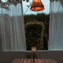 New Garden Gretita Lampe de table tactile LED 80 lm 3000 K IP44 avec variateur, plastique recyclé, Ø11,7 x 31 cm, anthracite