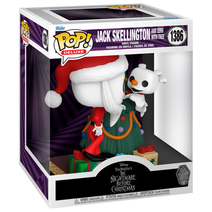 FUNKO Figurine Pop! Deluxe Disney Nightmare Before Christmas 30th Anniversary Jack Skellington et Zero FUNKO Figurine Pop! Deluxe Disney Nightmare Before Christmas 30th Anniversary Jack Skellington et Zero