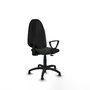 Chaise Algarra Contact permament de base Tissu Noir Structure polyamide noire Accoudoirs fixes Sans appui-tête Patins de chaises