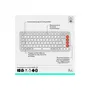 Logitech Pop Icon - Ensemble Clavier et Souris sans Fil Bluetooth - AZERTY Français - Blanc Cassé/Doré