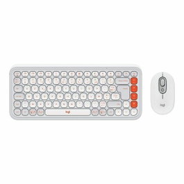 Logitech POP Icon Combo - Ensemble Clavier et Souris Sans Fil - AZERTY - Blanc