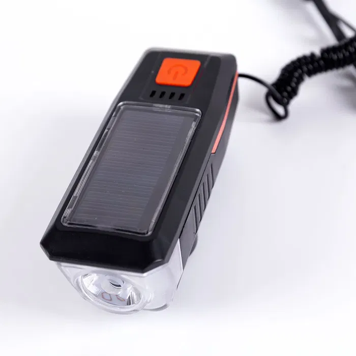 Luz Lampe Vélo Avant LED Puissante 45 Lux, Recharge USB, 3 Niveaux de Puissance, Autonomie 300min, Anti-éblouissement, Montage Facile Sans Outils