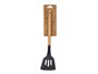 KINVARA Spatule en silicone noir avec manche en bois