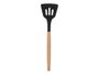 KINVARA Spatule en silicone noir avec manche en bois