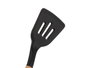KINVARA Spatule en silicone noir avec manche en bois