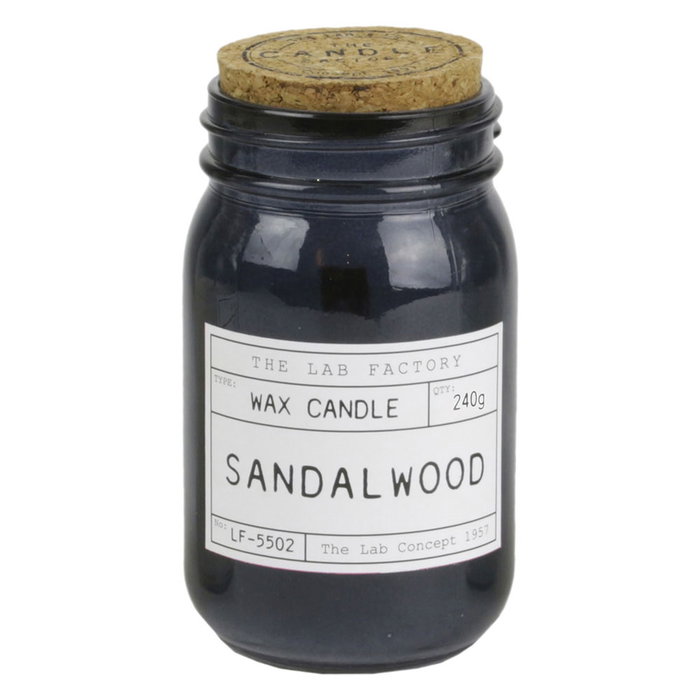 Home Deco Factory Bougie en pot de verre avec mèche en bois de bambou 240g Home Deco Factory Bougie en pot de verre avec mèche en bois de bambou 240g