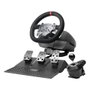 Mars Gaming MWHR-SX Volant de Simulation avec Force Feedback, Pédales et Palanque, Compatible PC/PS4/Xbox/Switch, Angle 90°-1080°, USB-C