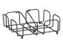Kinvara Serviette de table en acier noir 19x7x19 cm (Set de 12)