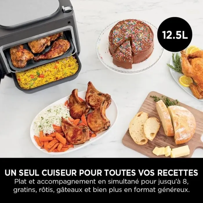 Ninja Multicuiseur SFP700EU - 12 en 1 - 12.5L - 12 Programmes de cuisson - 1780W - Préparation pour 8 personnes Ninja Multicuiseur SFP700EU - 12 en 1 - 12.5L - 12 Programmes de cuisson - 1780W - Préparation pour 8 personnes