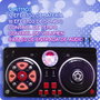 Deqube Table de mixage DJ enfant, avec plateau scratch, effets sonores, lumière disco et entrée ligne pour iPod/MP3/smartphone